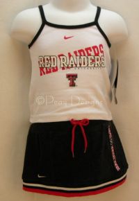 Texas Tech U. Nike 2pc CHEER Outfit Infant Sz 6 9 M